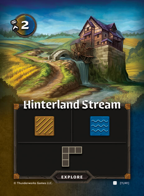 Cartographers game. Card Hinterland Stream